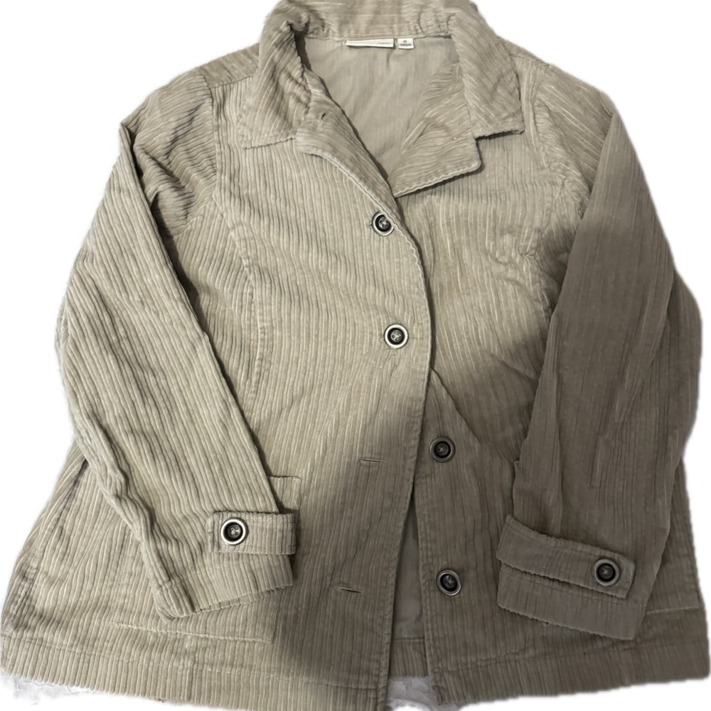 Studio Works Cream Blazer Corduroy Textured